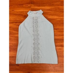 NWT! Vila Milano High Neck Sleeveless Sweater - S - Powder Blue